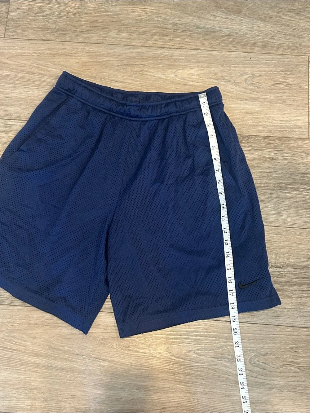 Nike Men's Dark Navy Blue Mesh Athletic Shorts Size Large